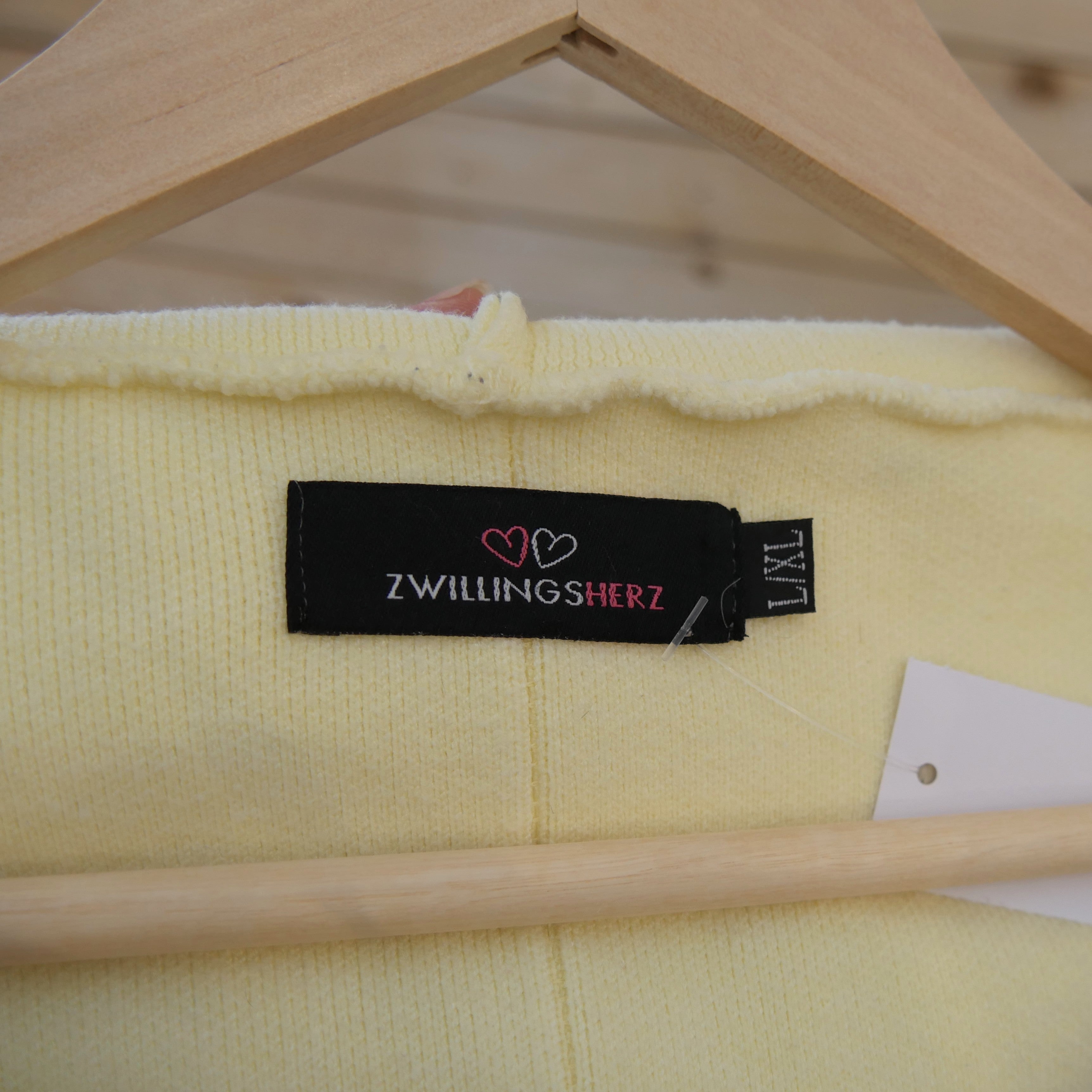Zwillingsherz Cardigan in Gr. L/XL