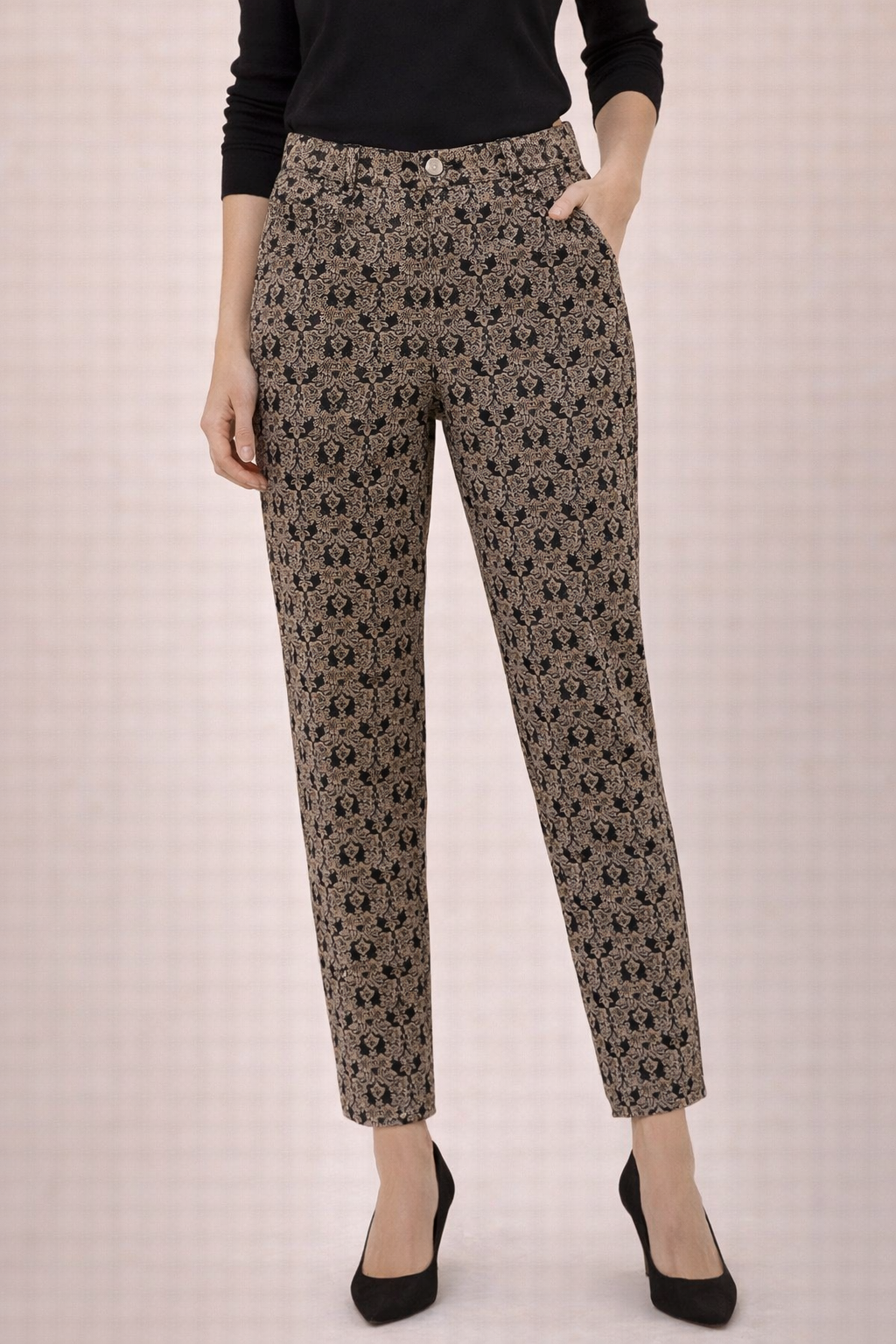 Cambio Jeans gemustert Gr. 36