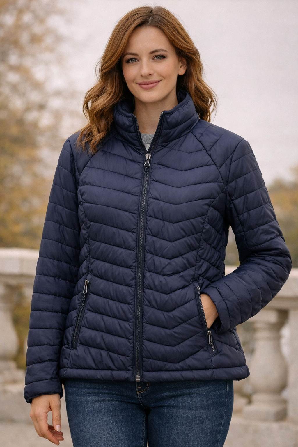 Columbia Steppjacke dunkelblau in Gr. 36