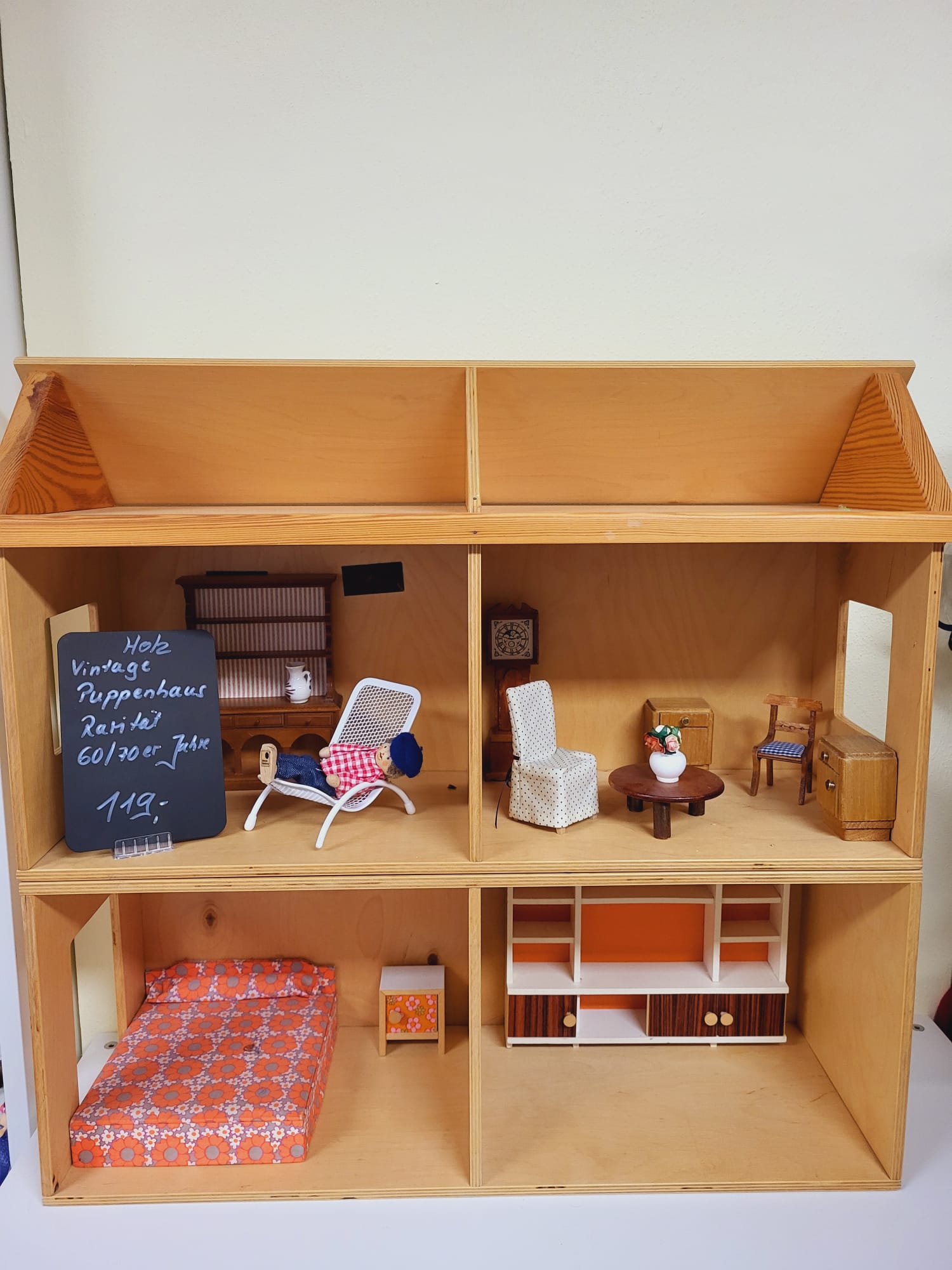 Holz Vintage Puppenhaus