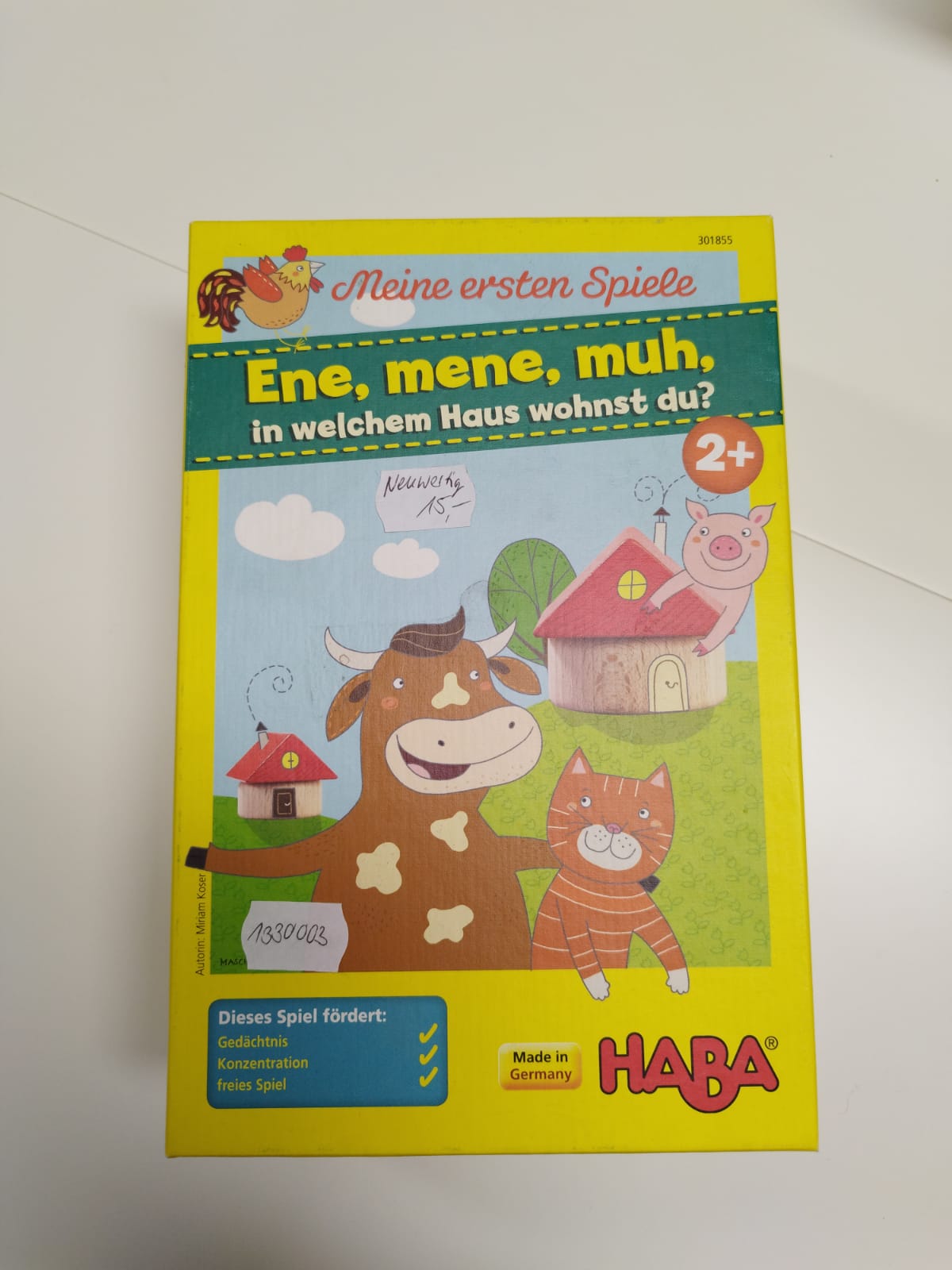 HABA Kinderspiel - Ene, mene, muh, in welchem Haus wohnst du?