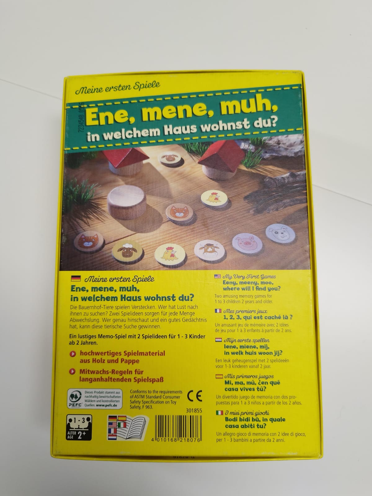 HABA Kinderspiel - Ene, mene, muh, in welchem Haus wohnst du?