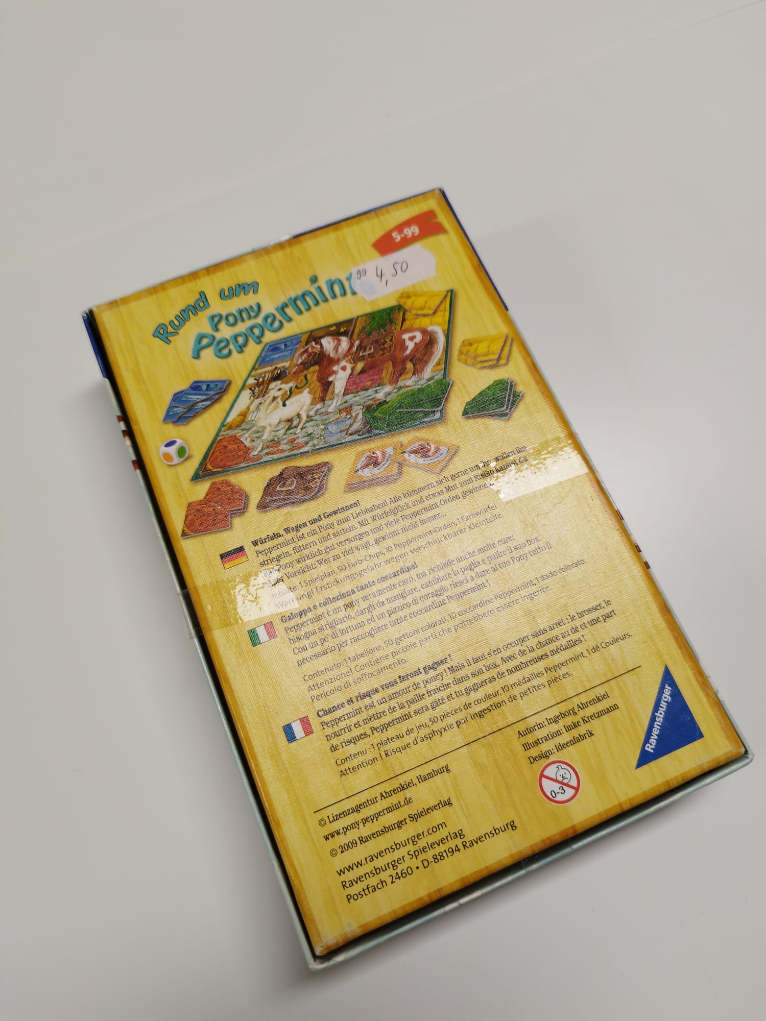 NEU - Ravensburger - Rund um Pony Peppermint - Würfeln, Wagen und Gewinnen