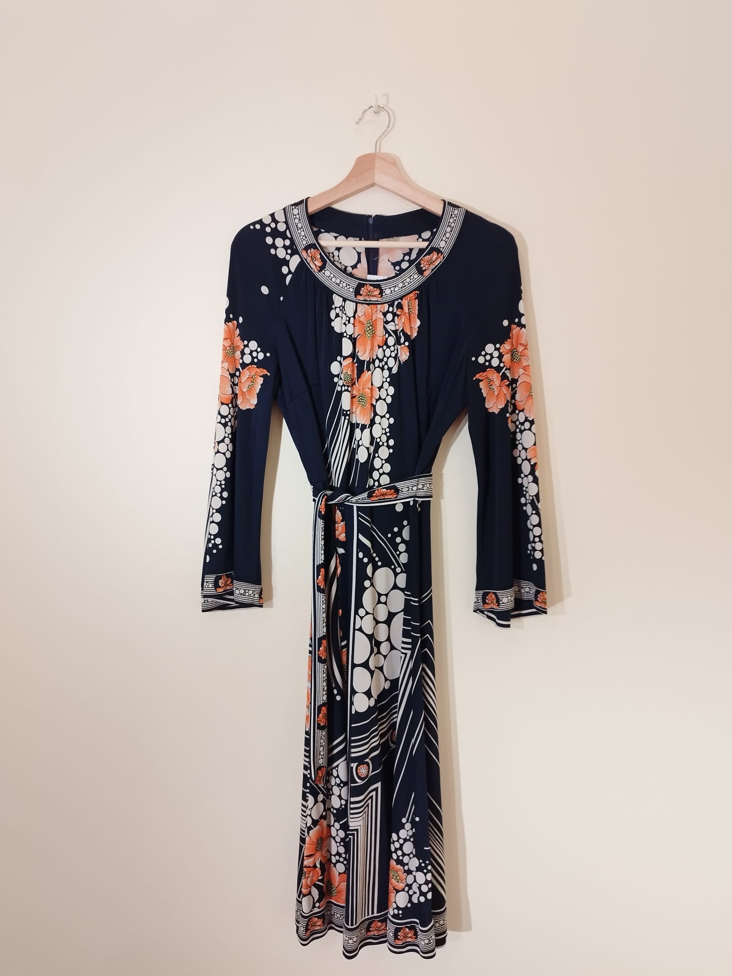 Vintage Kleid in dunkelblau