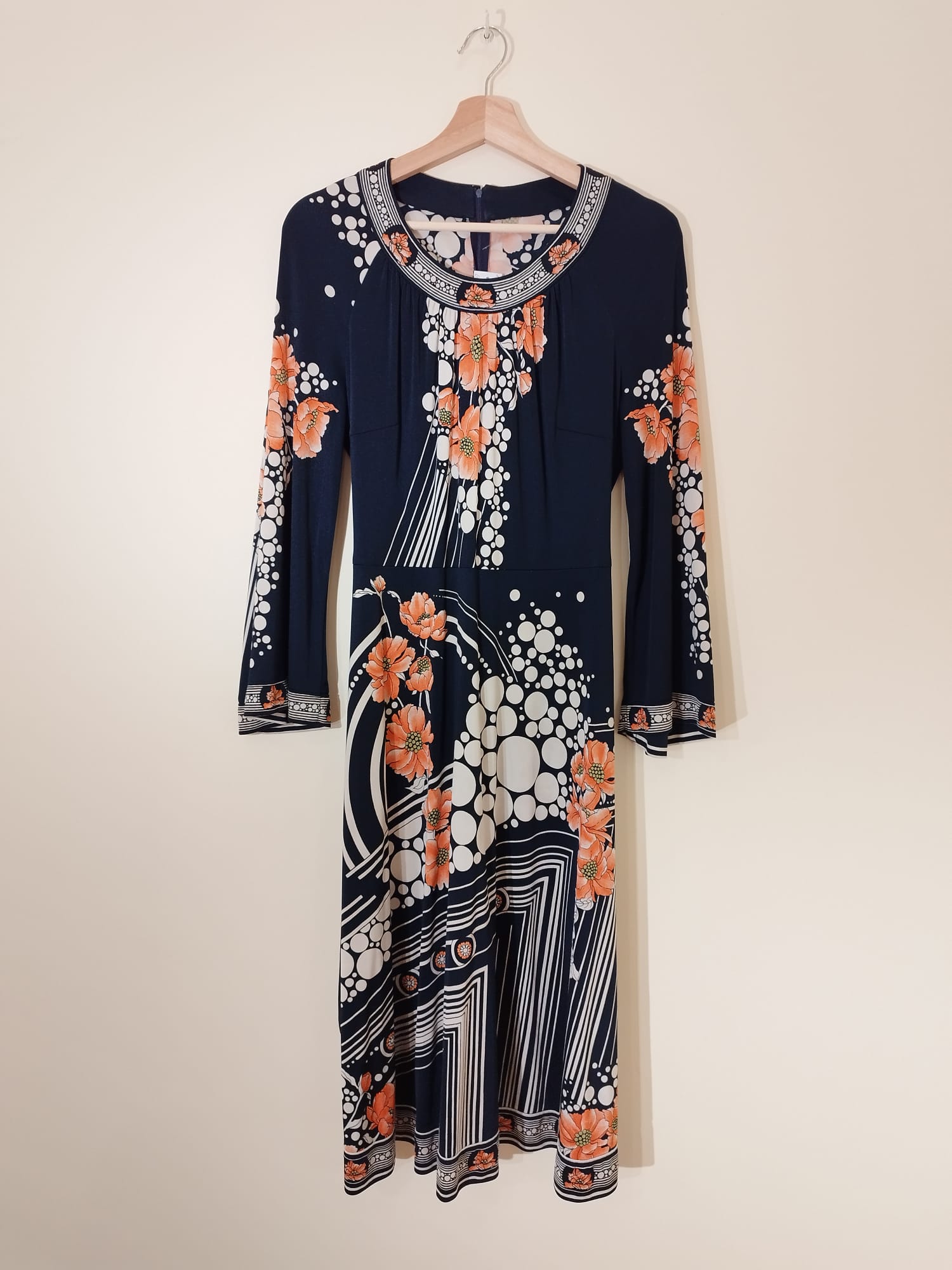 Vintage Kleid in dunkelblau