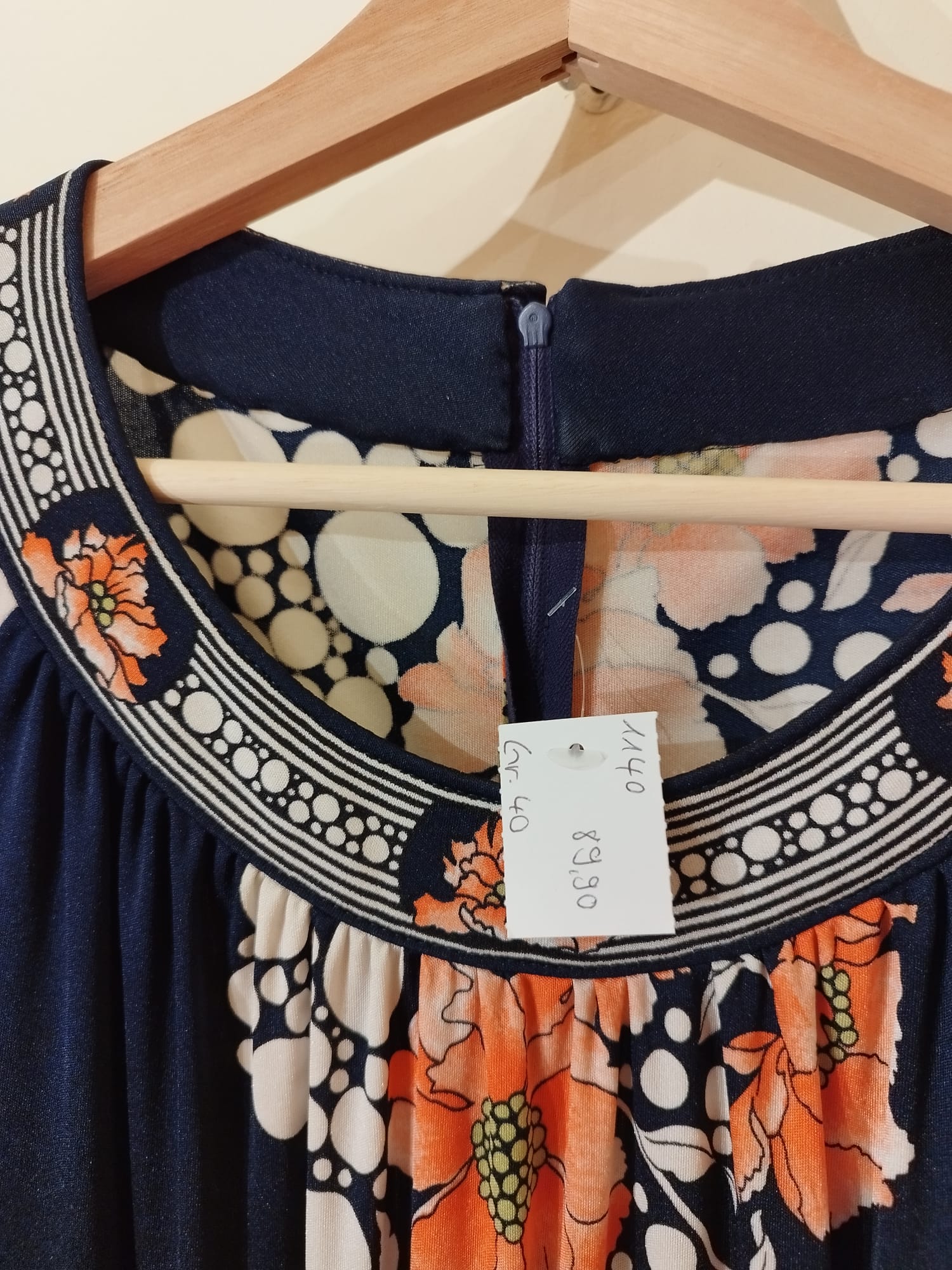 Vintage Kleid in dunkelblau