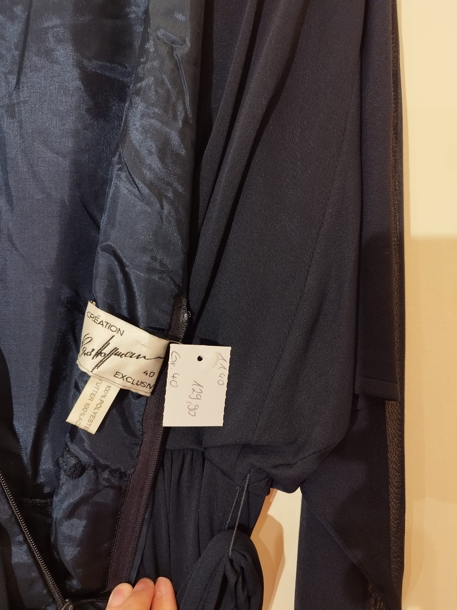 GERD HOFFMANN Création - Vintage Kleid dunkelblau