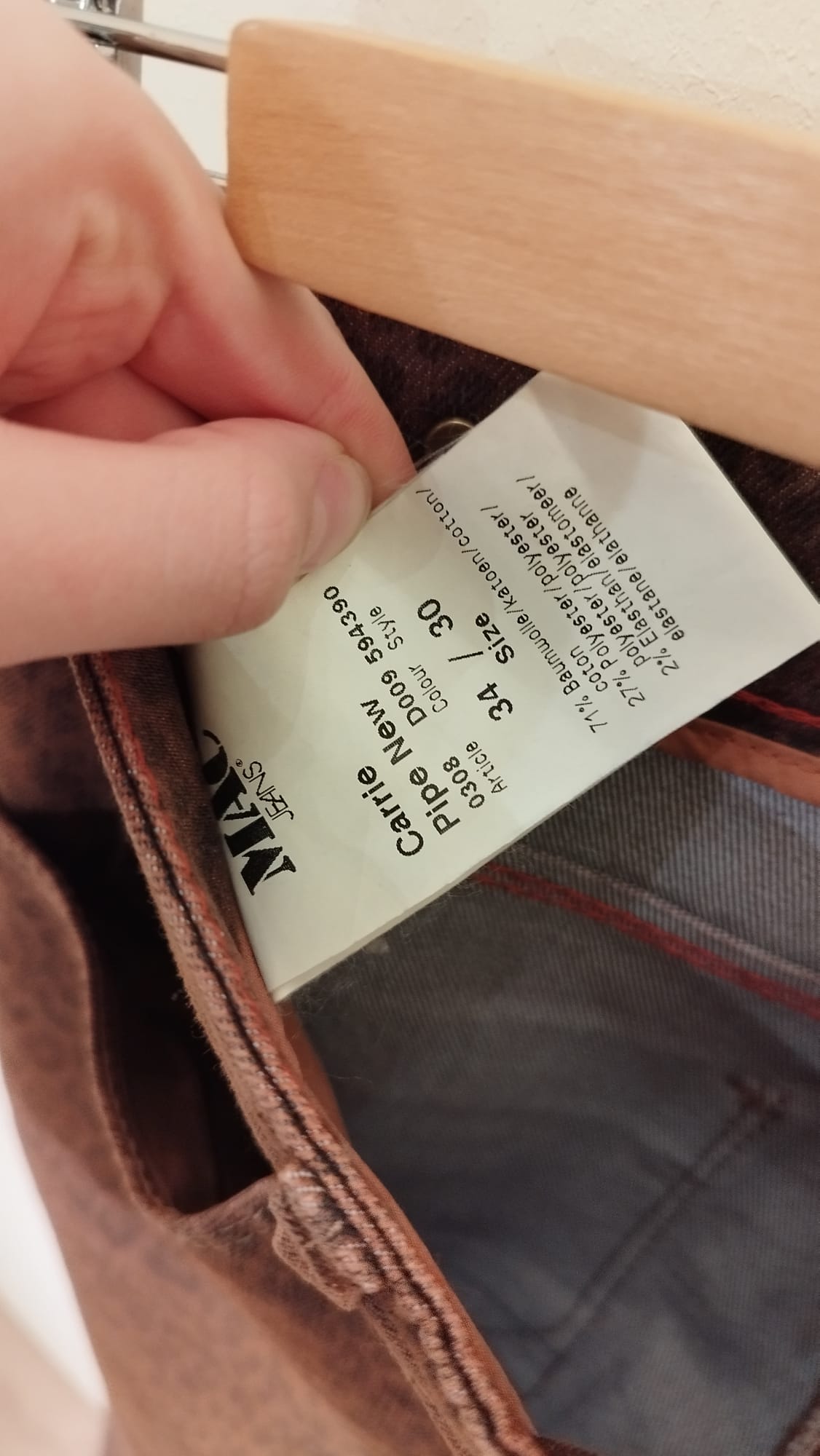 Jeans MAC Carrie Pipe New