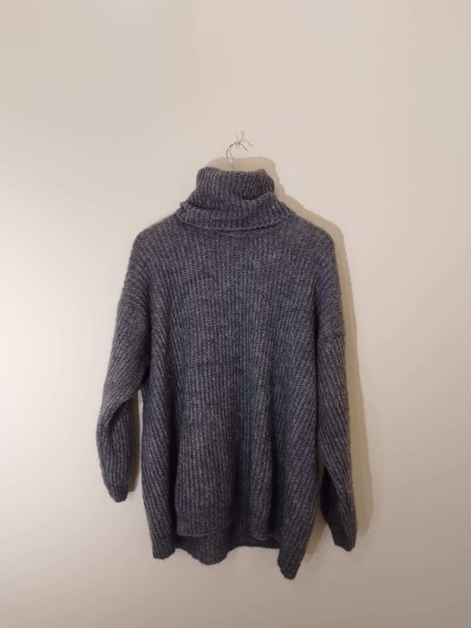Strickpullover grau