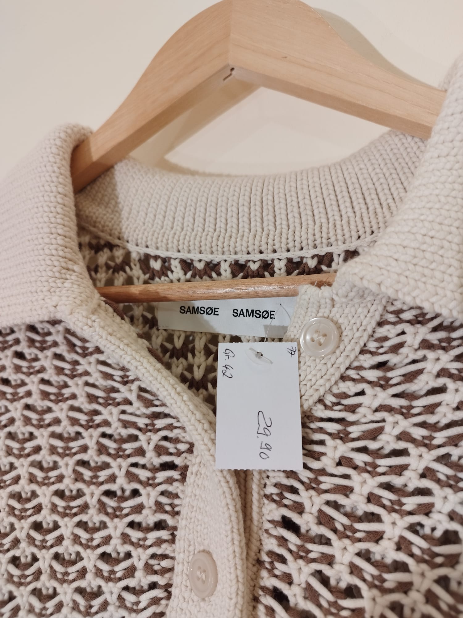 SAMSOE Kurzarm-Strickpullover