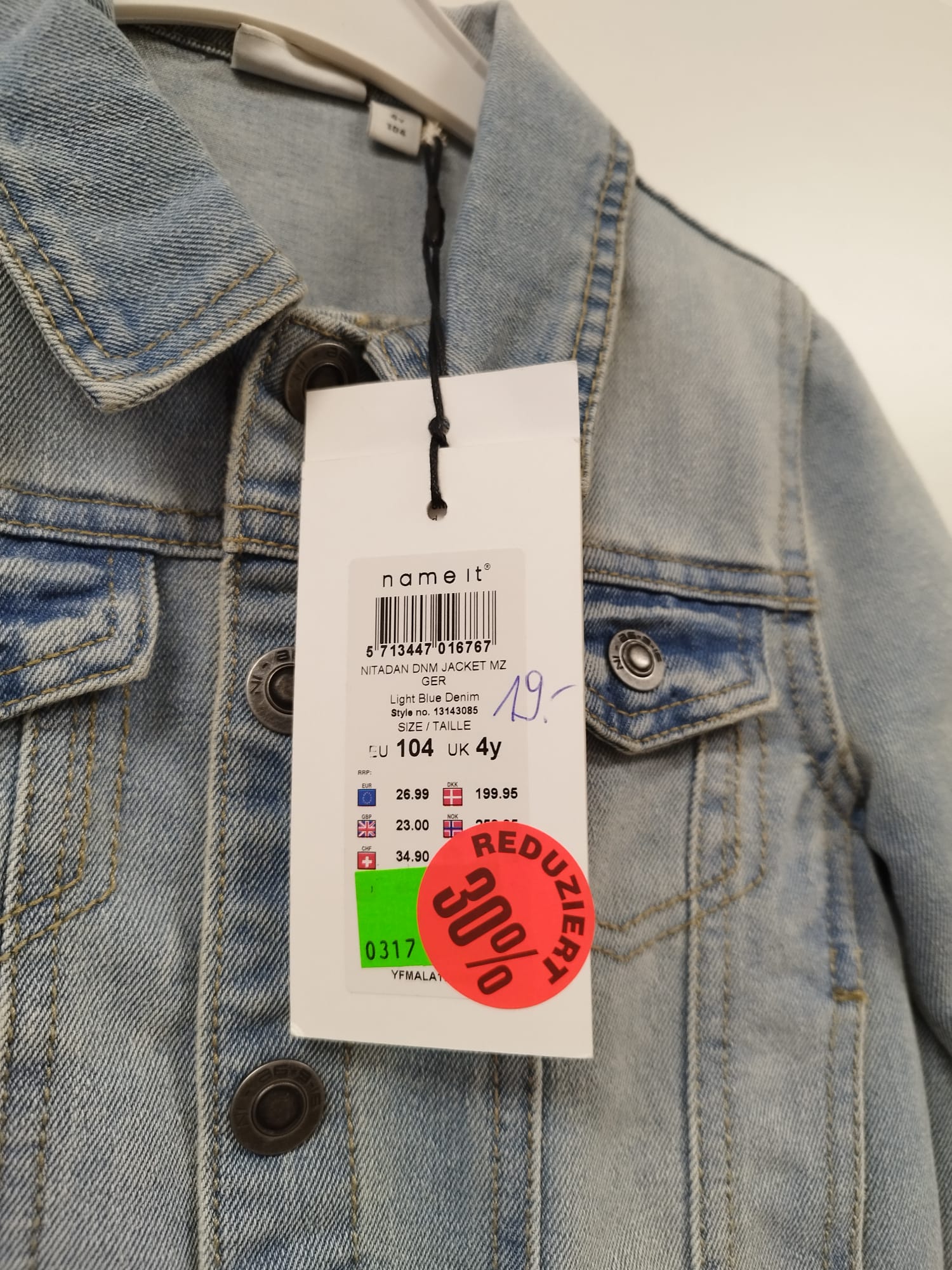 NEU - NAME IT Jeansjacke Mädchen