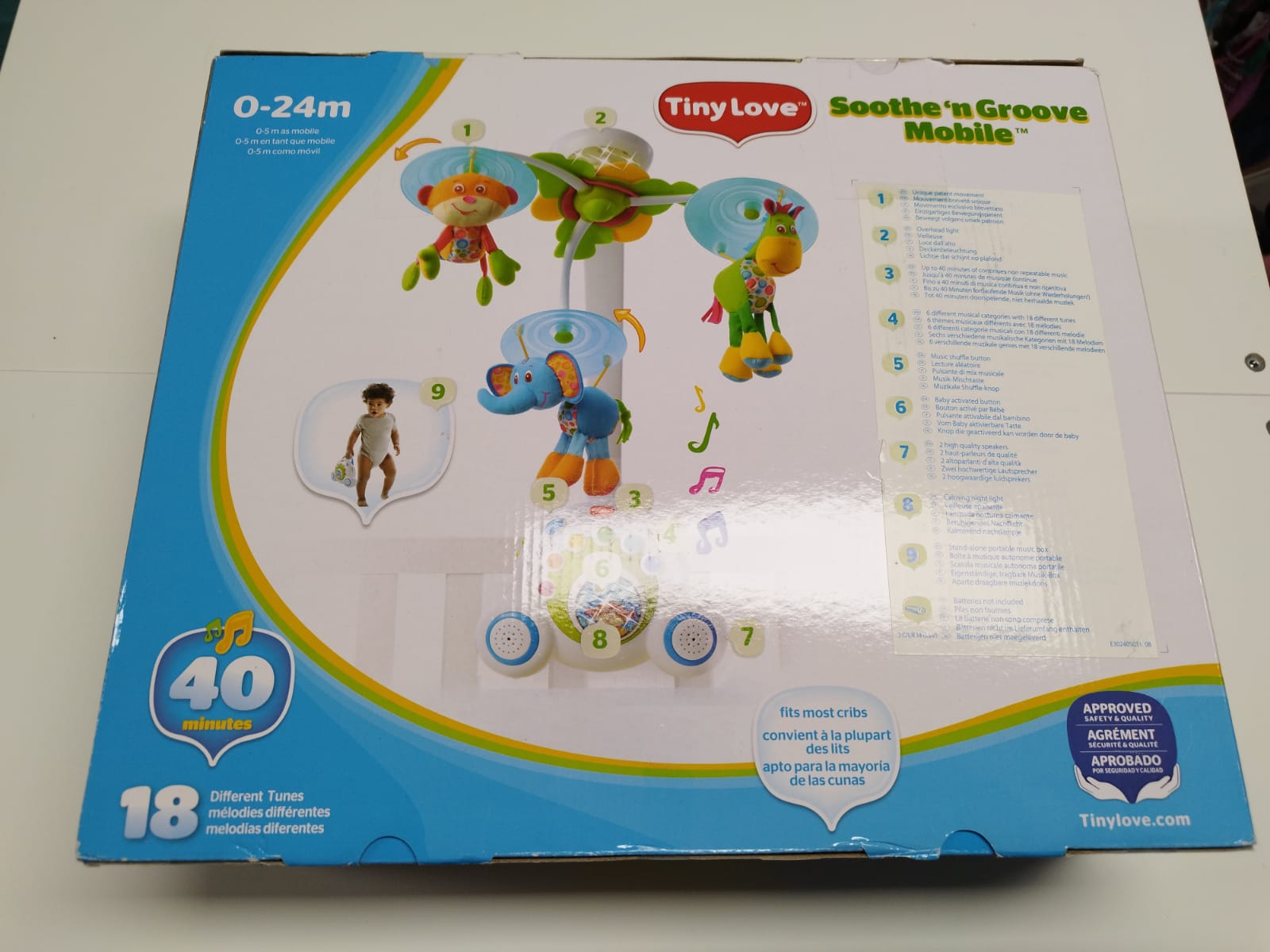 NEU - TINY LOVE SOTTHE'N GROOVE Mobile Baby Spielzeug