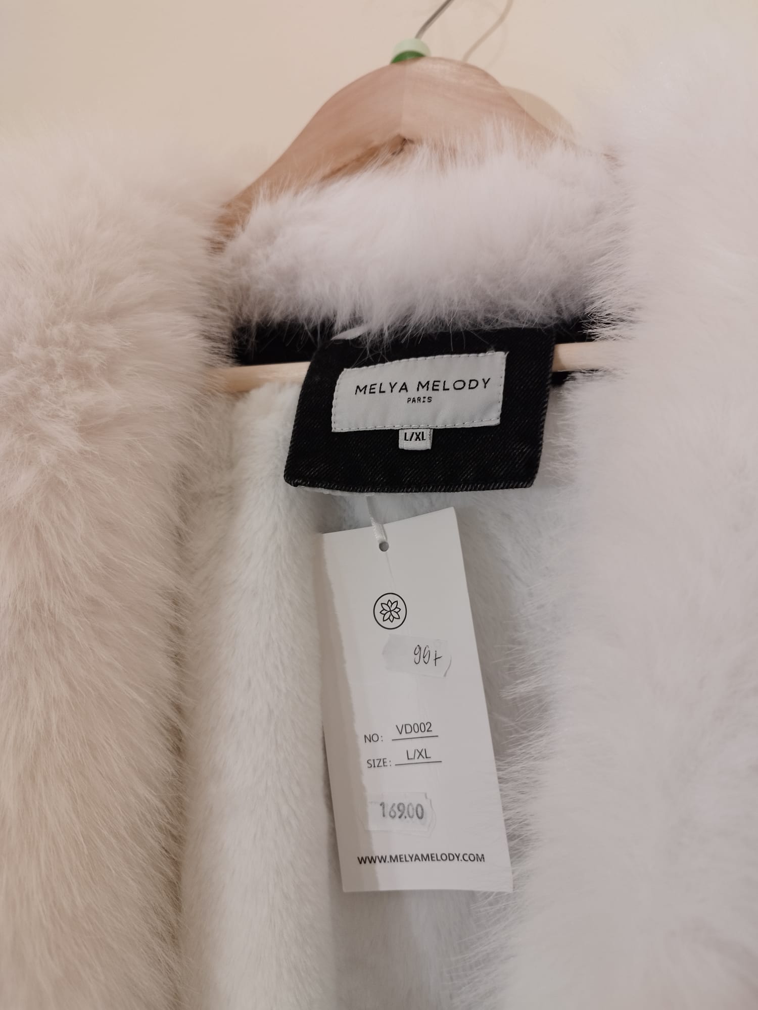 NEU - Melya Melody Paris - Jeansjacke mit abnehmbarem Pelz