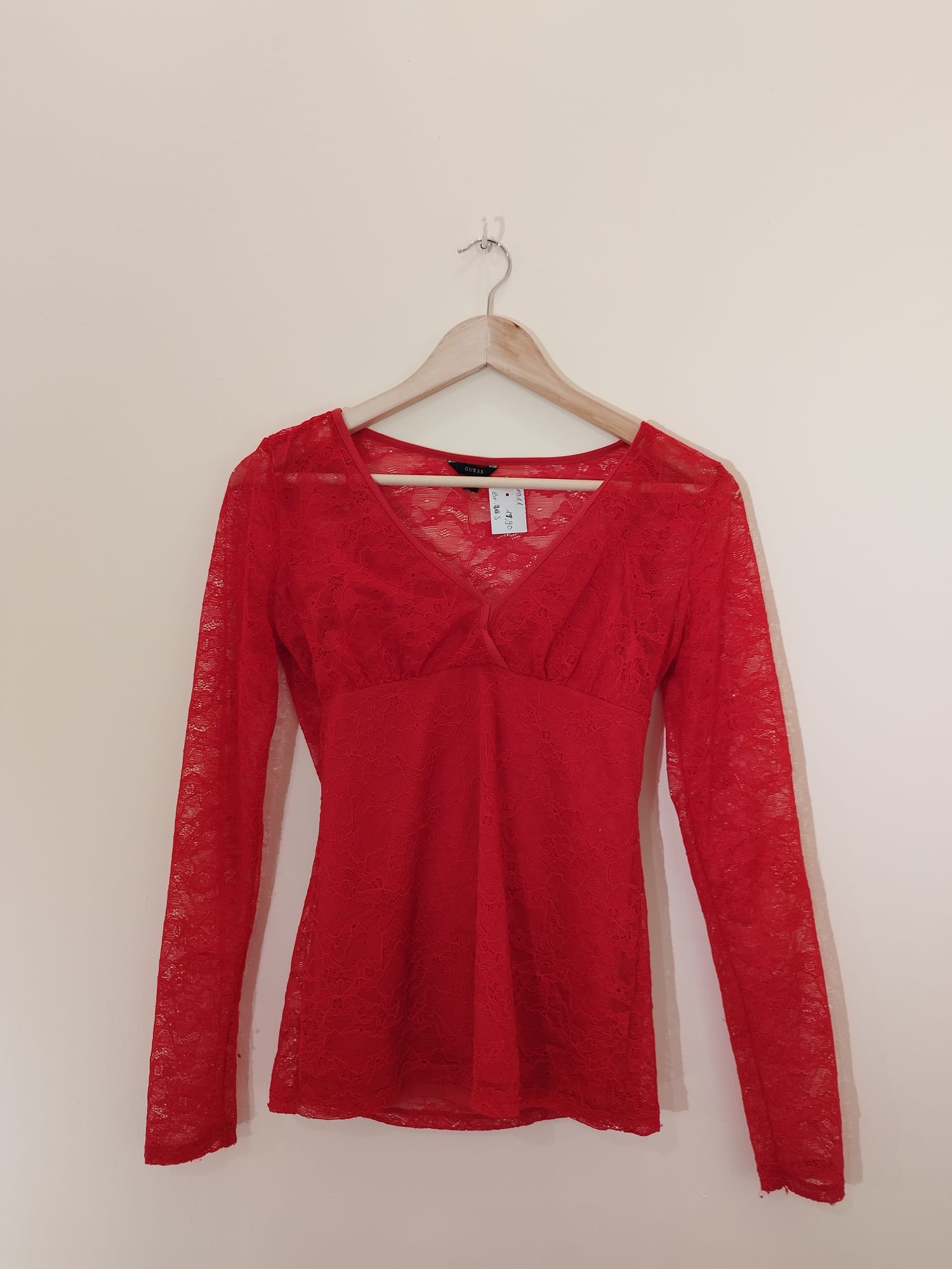 GUESS - Langarm-Oberteil mit Spitze