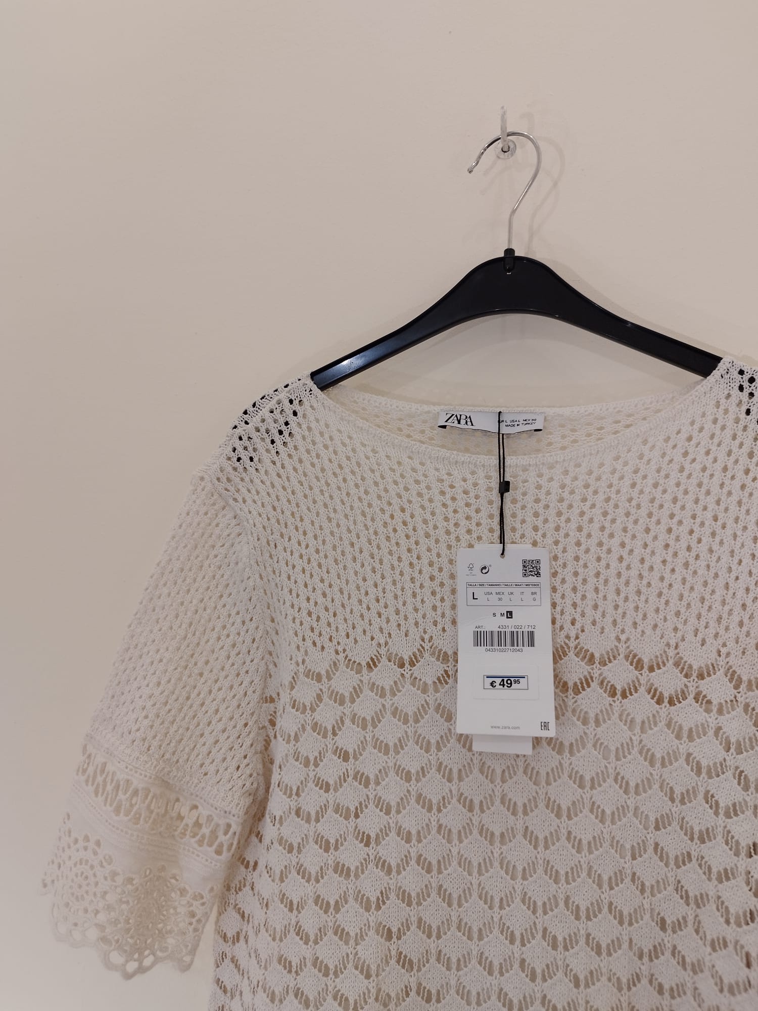 NEU - ZARA kurzes kurzärmliges Sommerkleid