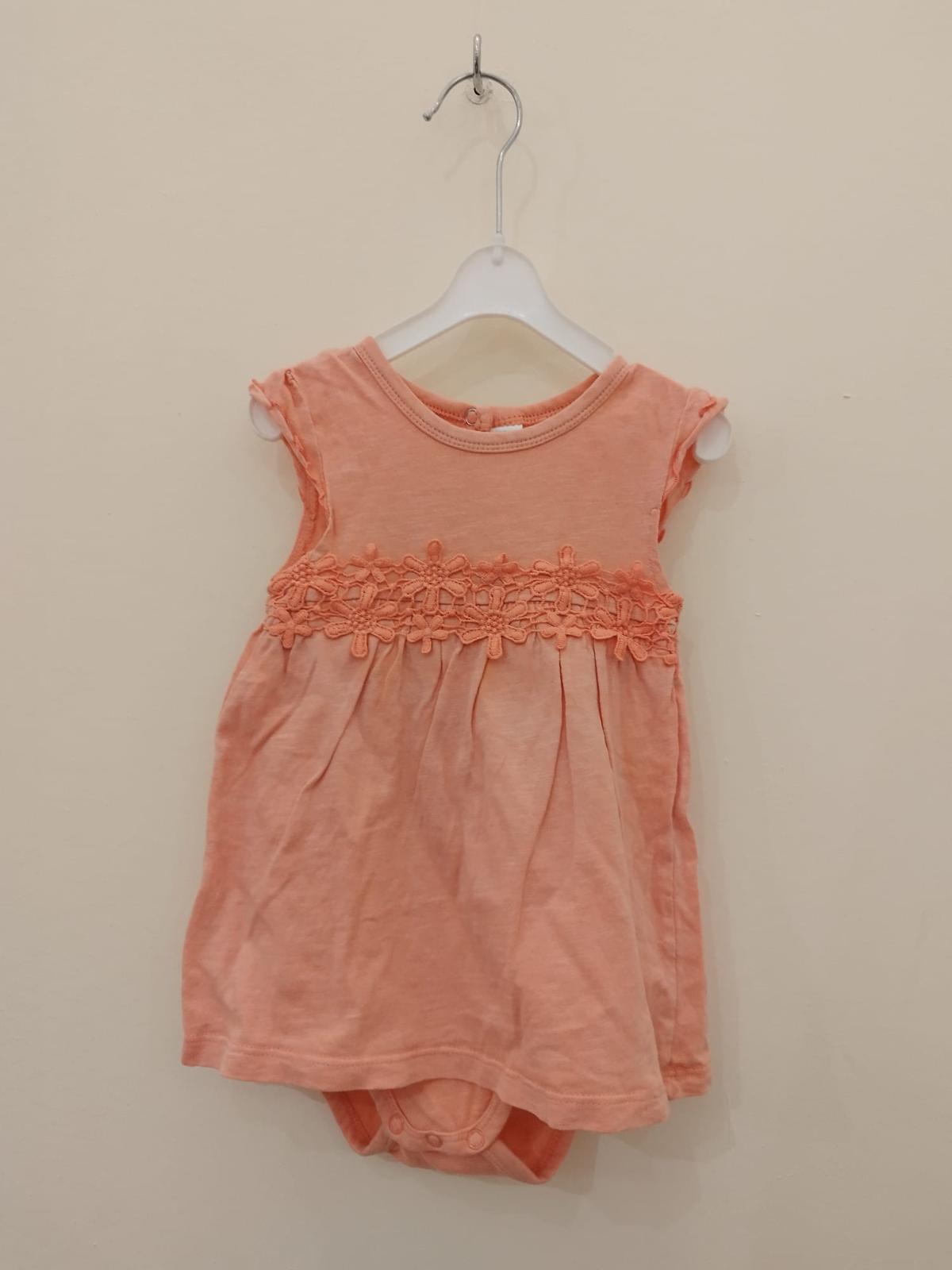 Kleidchen mit Unterbody in Gr. 74/80