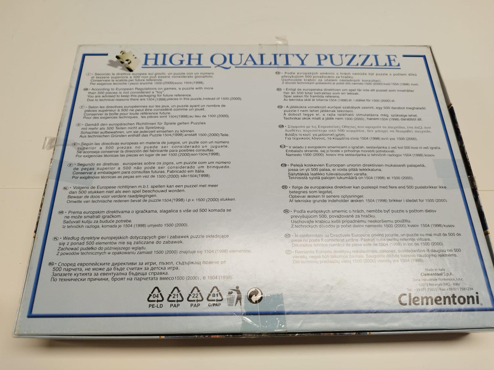 CLEMENTONI High Quality Puzzle - 1500 Teile