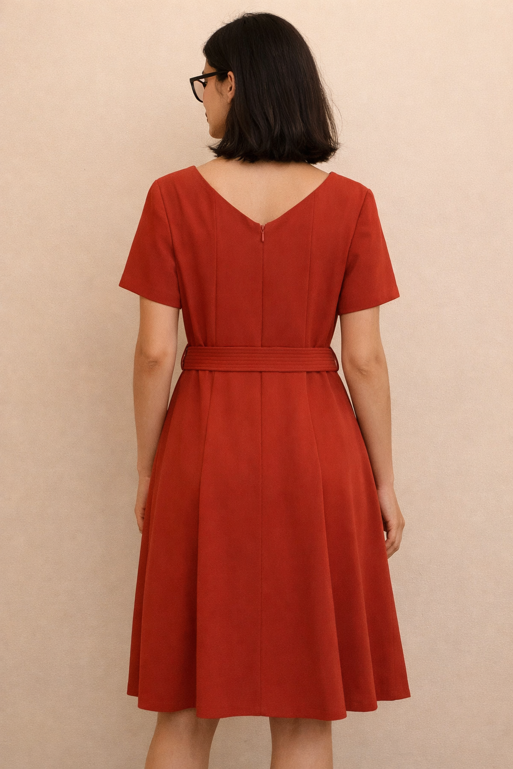 Yessica Kleid rostbraun in Gr. 42