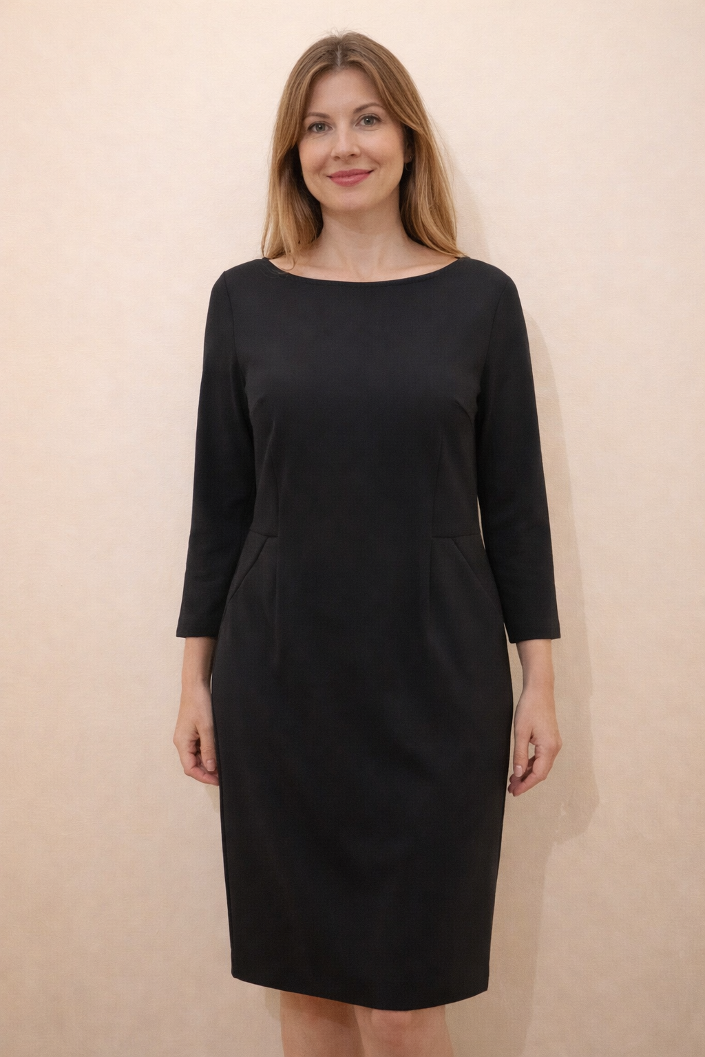 Someday Langarmkleid in Gr. 42 dunkelblau