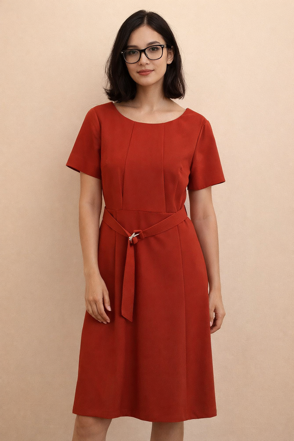 Yessica Kleid rostbraun in Gr. 42