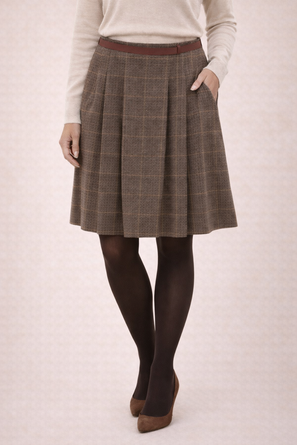 MEXX Faltenrock kariert Gr. 38