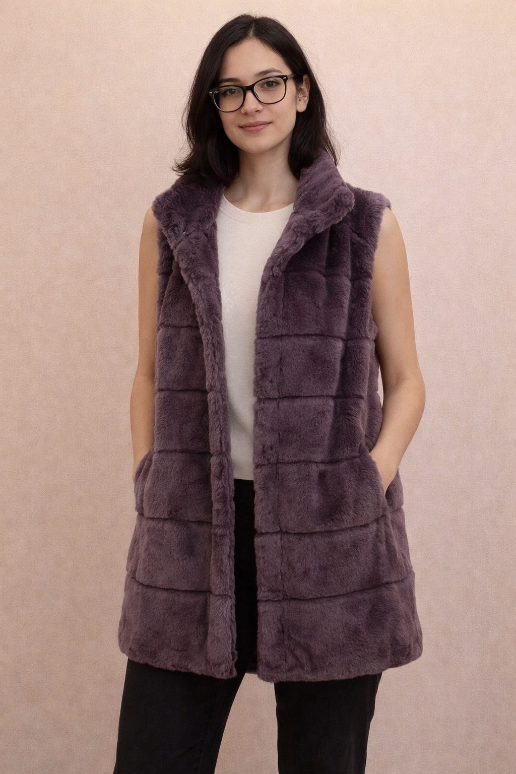 Monari lange Weste lavendel in Gr. 42 -NEU-