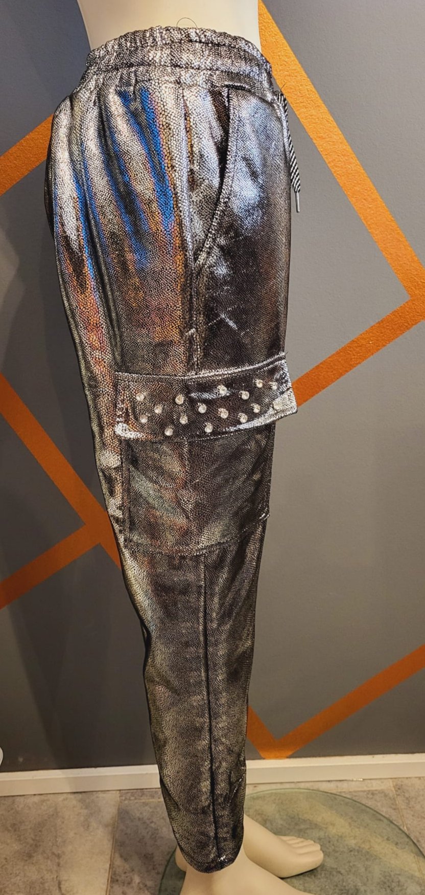 NEU - Metallic look Hose, made in Italy