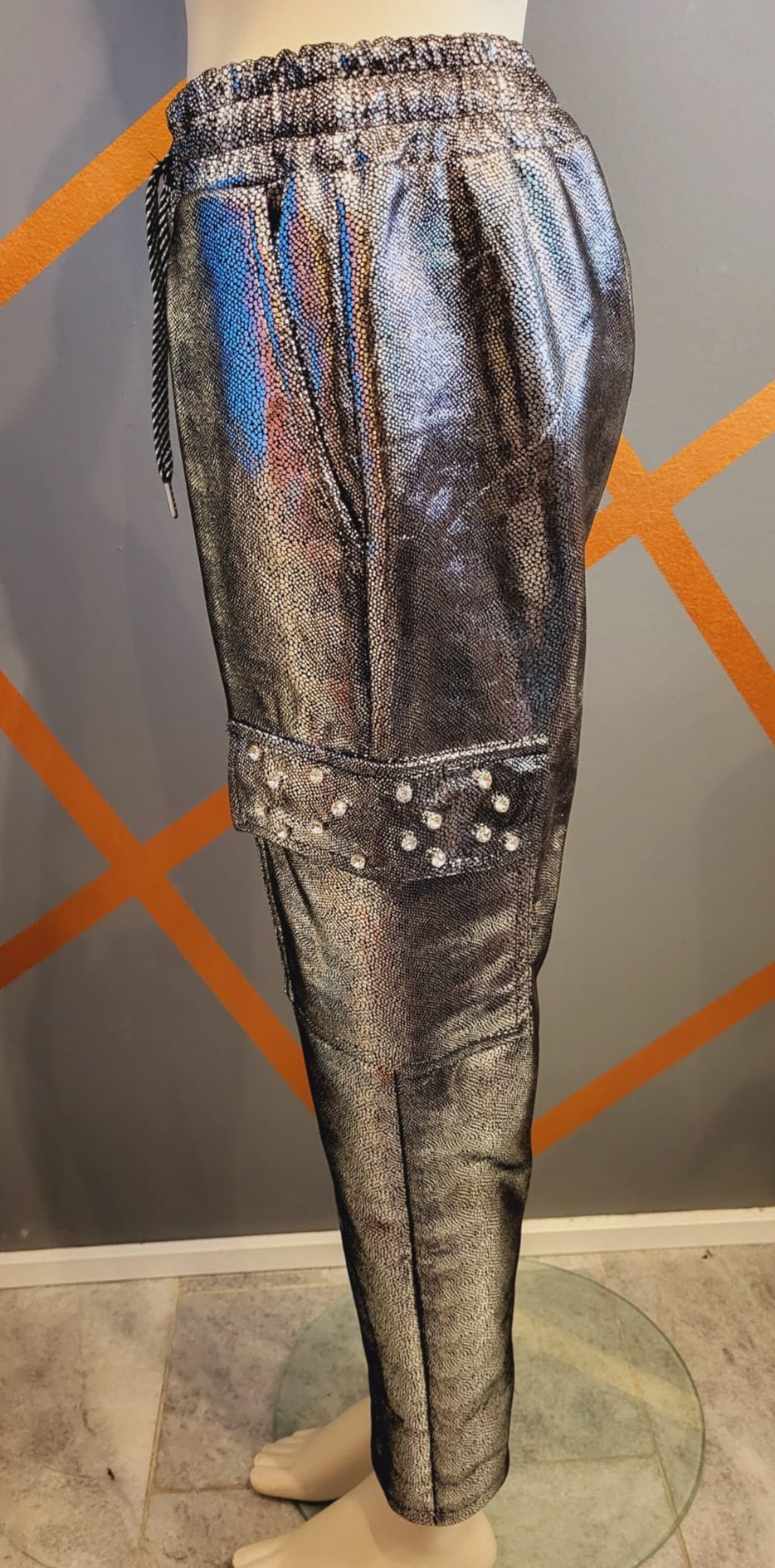 NEU - Metallic look Hose, made in Italy