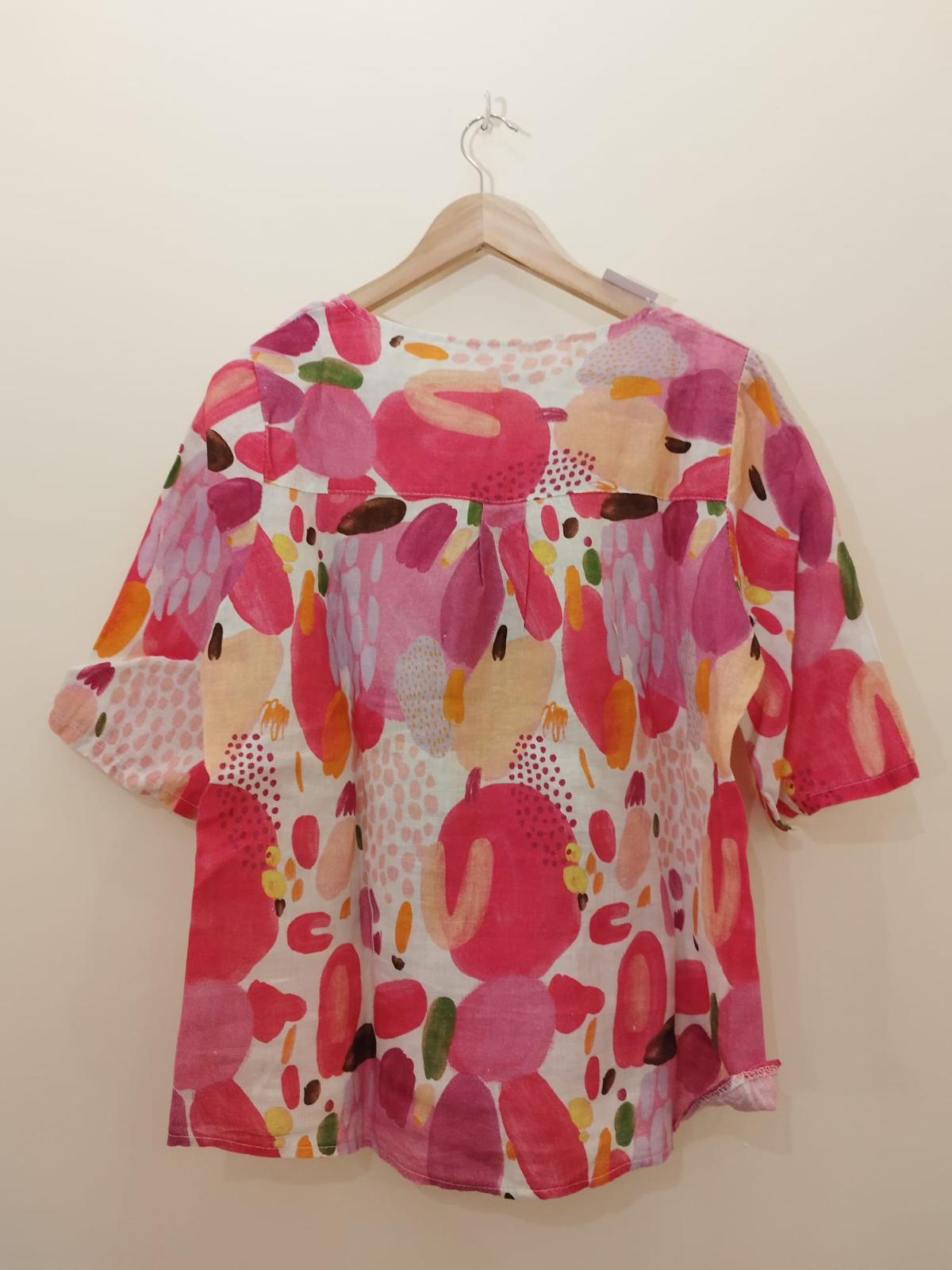 Leinen T-Shirt in Gr. 38/40