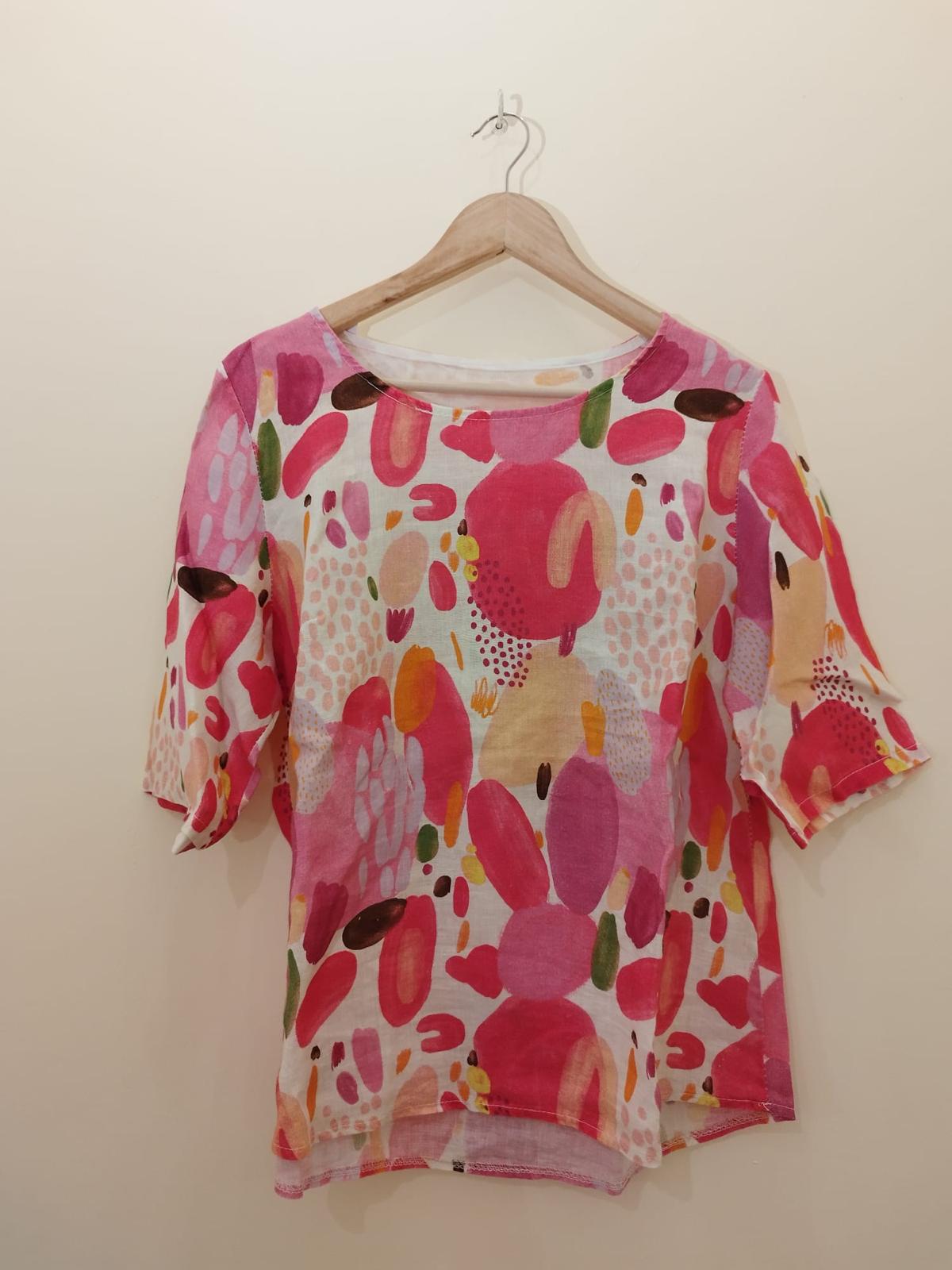 Leinen T-Shirt in Gr. 38/40